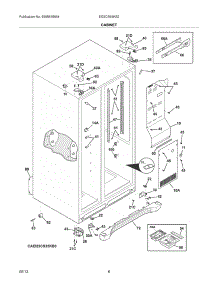 07 - Cabinet parts for Electrolux Refrigerator EI23CS65KS2 from AppliancePartsPros.com