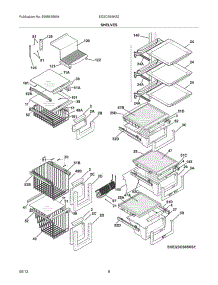 09 - Shelves parts for Electrolux Refrigerator EI23CS65KS2 from AppliancePartsPros.com