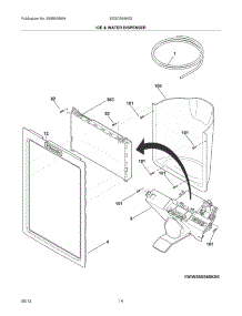 15 - Ice & Water Dispenser parts for Electrolux Refrigerator EI23CS65KS2 from AppliancePartsPros.com