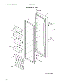 03 - Refrigerator Door parts for Electrolux Refrigerator EI23CS65KS3A from AppliancePartsPros.com