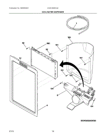 08 - Ice & Water Dispenser parts for Electrolux Refrigerator EI23CS65KS3A from AppliancePartsPros.com