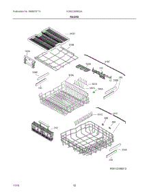 07 - Racks parts for Electrolux Dishwasher EI24CD35RS2A from AppliancePartsPros.com
