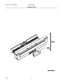02 - Control Panel parts for Electrolux Dishwasher EI24CD35RS4A from AppliancePartsPros.com