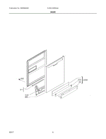 03 - Door parts for Electrolux Dishwasher EI24CD35RS4A from AppliancePartsPros.com