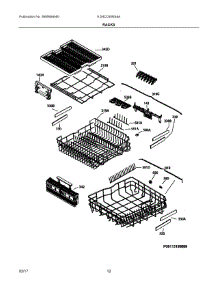 07 - Racks parts for Electrolux Dishwasher EI24CD35RS4A from AppliancePartsPros.com