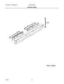02 - Control Panel parts for Electrolux Dishwasher EI24ID30QB0A from AppliancePartsPros.com