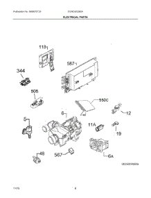 04 - Electrical Parts parts for Electrolux Dishwasher EI24ID30QB0A from AppliancePartsPros.com