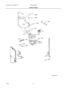 05 - Wash System parts for Electrolux Dishwasher EI24ID30QB0A from AppliancePartsPros.com