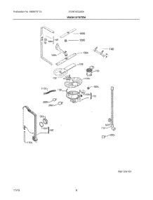 05 - Wash System parts for Electrolux Dishwasher EI24ID30QS0A from AppliancePartsPros.com