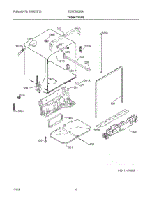 06 - Tub & Frame parts for Electrolux Dishwasher EI24ID30QS0A from AppliancePartsPros.com