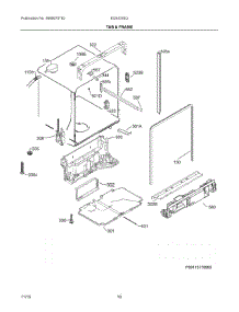 06 - Tub & Frame parts for Electrolux Dishwasher EI24ID30QS0B from AppliancePartsPros.com