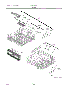07 - Racks parts for Electrolux Dishwasher EI24ID30QS3B from AppliancePartsPros.com