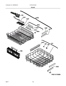 07 - Racks parts for Electrolux Dishwasher EI24ID30QS4B from AppliancePartsPros.com