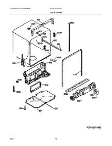 06 - Tub & Frame parts for Electrolux Dishwasher EI24ID30QS5B from AppliancePartsPros.com