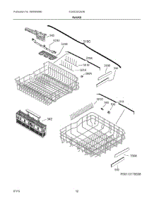 07 - Racks parts for Electrolux Dishwasher EI24ID30QW3B from AppliancePartsPros.com