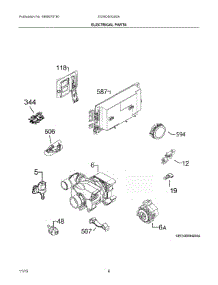 04 - Electrical Parts parts for Electrolux Dishwasher EI24ID50QS0A from AppliancePartsPros.com
