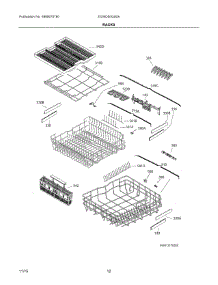 07 - Racks parts for Electrolux Dishwasher EI24ID50QS0A from AppliancePartsPros.com