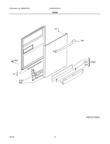 03 - Door parts for Electrolux Dishwasher EI24ID50QS1A from AppliancePartsPros.com