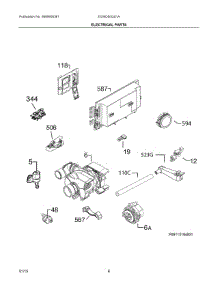 04 - Electrical Parts parts for Electrolux Dishwasher EI24ID50QS1A from AppliancePartsPros.com