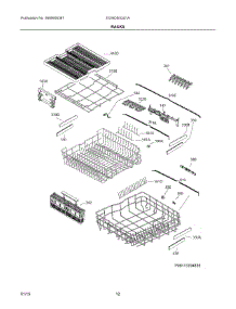 07 - Racks parts for Electrolux Dishwasher EI24ID50QS1A from AppliancePartsPros.com