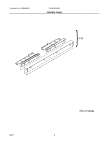 02 - Control Panel parts for Electrolux Dishwasher EI24ID50QS5B from AppliancePartsPros.com