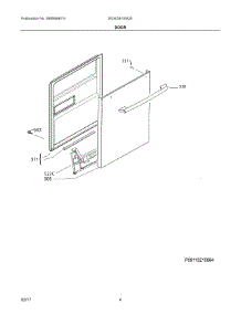 03 - Door parts for Electrolux Dishwasher EI24ID81SS0A from AppliancePartsPros.com