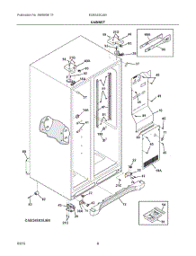 04 - Cabinet parts for Electrolux Refrigerator EI26SS30JS5 from AppliancePartsPros.com