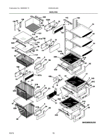 05 - Shelves parts for Electrolux Refrigerator EI26SS30JS5 from AppliancePartsPros.com