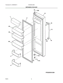 03 - Refrigerator Door parts for Electrolux Refrigerator EI26SS30JS6A from AppliancePartsPros.com