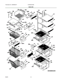 05 - Shelves parts for Electrolux Refrigerator EI26SS30JS6A from AppliancePartsPros.com