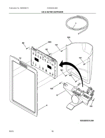 08 - Ice & Water Dispenser parts for Electrolux Refrigerator EI26SS30JS6A from AppliancePartsPros.com