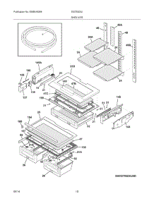 09 - Shelves parts for Electrolux Refrigerator EI27BS26JSD from AppliancePartsPros.com