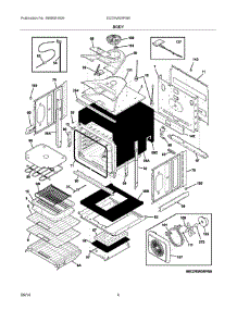 03 - Body parts for Electrolux Oven EI27EW35PSB from AppliancePartsPros.com