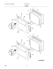 05 - Doors parts for Electrolux Oven EI27EW45PSB from AppliancePartsPros.com