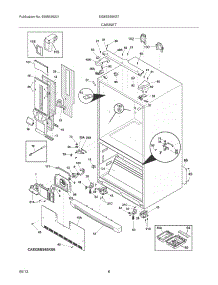 07 - Cabinet parts for Electrolux Refrigerator EI28BS65KS7 from AppliancePartsPros.com