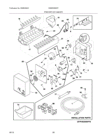 19 - Freezer Ice Maker parts for Electrolux Refrigerator EI28BS65KS7 from AppliancePartsPros.com