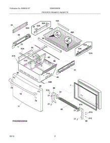 03 - Freezer Drawer, Basket parts for Electrolux Refrigerator EI28BS65KS8 from AppliancePartsPros.com