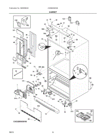 04 - Cabinet parts for Electrolux Refrigerator EI28BS65KS9 from AppliancePartsPros.com