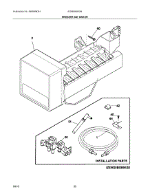 10 - Freezer Ice Maker parts for Electrolux Refrigerator EI28BS65KS9 from AppliancePartsPros.com