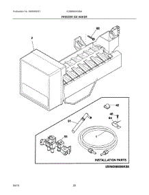 10 - Freezer Ice Maker parts for Electrolux Refrigerator EI28BS65KSBA from AppliancePartsPros.com