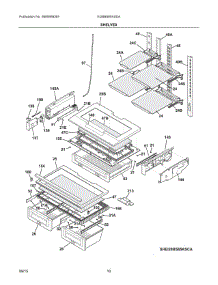 05 - Shelves parts for Electrolux Refrigerator EI28BS65KSDA from AppliancePartsPros.com