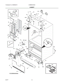 04 - Cabinet parts for Electrolux Refrigerator EI28BS65KSEA from AppliancePartsPros.com