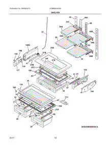 05 - Shelves parts for Electrolux Refrigerator EI28BS65KSEA from AppliancePartsPros.com