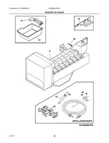 10 - Freezer Ice Maker parts for Electrolux Refrigerator EI28BS65KSEA from AppliancePartsPros.com