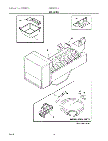 08 - Ice Maker parts for Electrolux Refrigerator EI28BS80KS4A from AppliancePartsPros.com