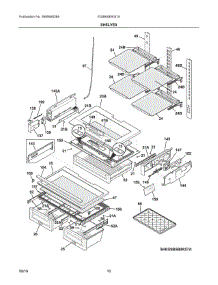 05 - Shelves parts for Electrolux Refrigerator EI28BS80KS7A from AppliancePartsPros.com