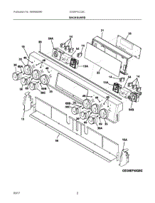 02 - Backguard parts for Electrolux Range EI30EF4CQSC from AppliancePartsPros.com