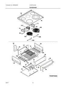 04 - Top / Drawer parts for Electrolux Range EI30EF4CQSC from AppliancePartsPros.com