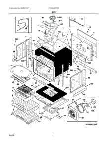03 - Body parts for Electrolux Oven EI30EW35PSB from AppliancePartsPros.com