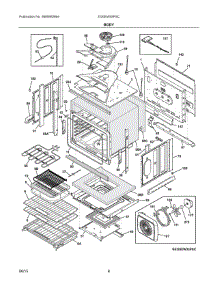 03 - Body parts for Electrolux Oven EI30EW35PSC from AppliancePartsPros.com
